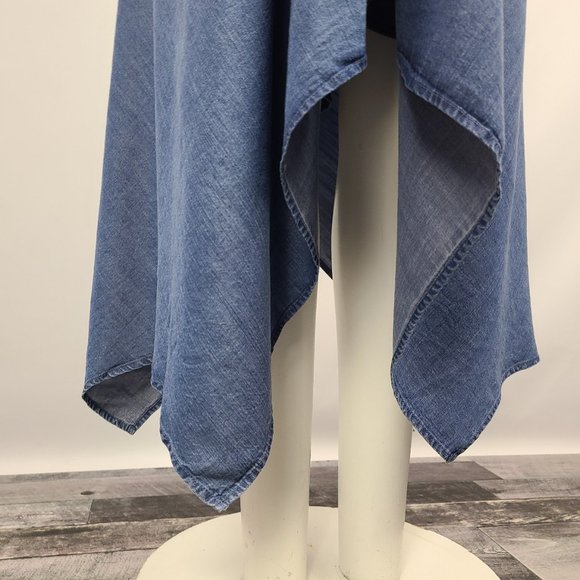 Love Stitch Dark Blue Chambray Halter Dress Size S/M NWT - Picture 5 of 11